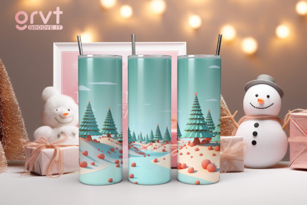 Snow-kissed Serenity Tumbler - Image 2